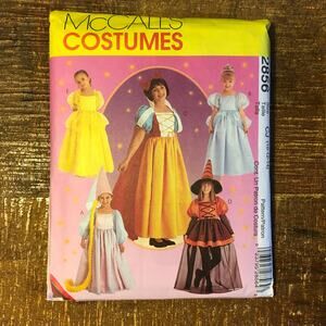 McCalls Sewing Pattern 2856 Costume Fairy Tale Storybook Princess 10-12-14 UNCUT